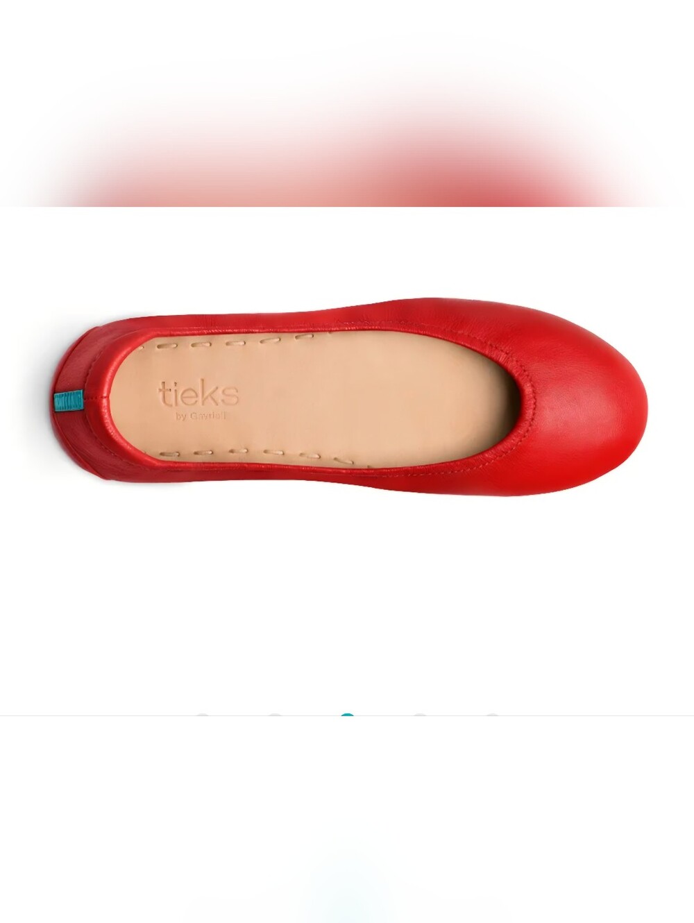 Tieks by Gravelli Limited Edition  Ballet Flat InTrue Love Red. Women's Size 10.